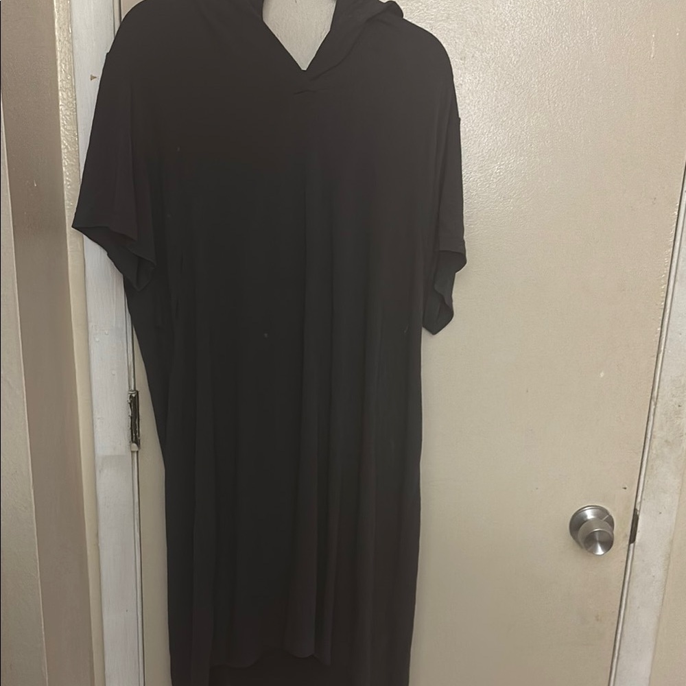 Men's Black Hooded Shirt